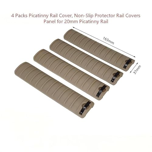 Picatinny Rail Covers 4-Pack